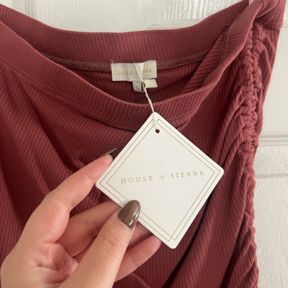 Midi Side Tie Ruched Skirt - Picture 1 of 4